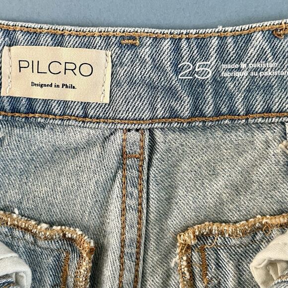 NWT Anthropologie Pilcro Pitched Micro Fray Hem Denim Jean Shorts - Picture 6 of 7